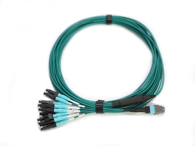 MTP/MPO 12 Core to 6x LC DX Trunk Jumper