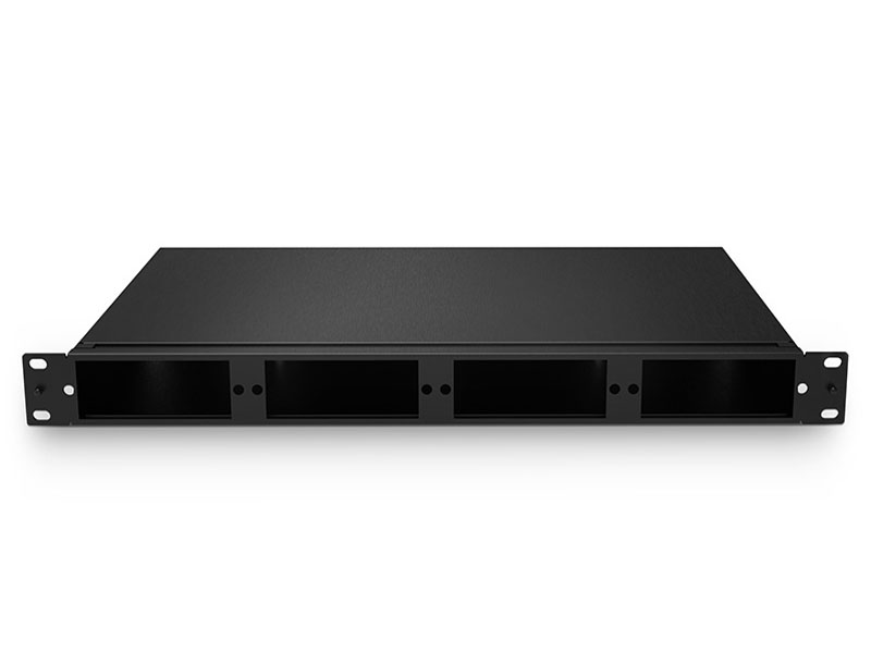 Rack-mounted fiber optic enclosure